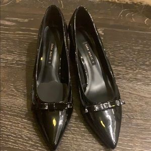 Zara patent leather pointy toe pumps